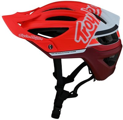 Troy Lee Designs A2 MIPS Helmet - Starburst Red 2018 - Sihouette Red - S/M, Sihouette Red